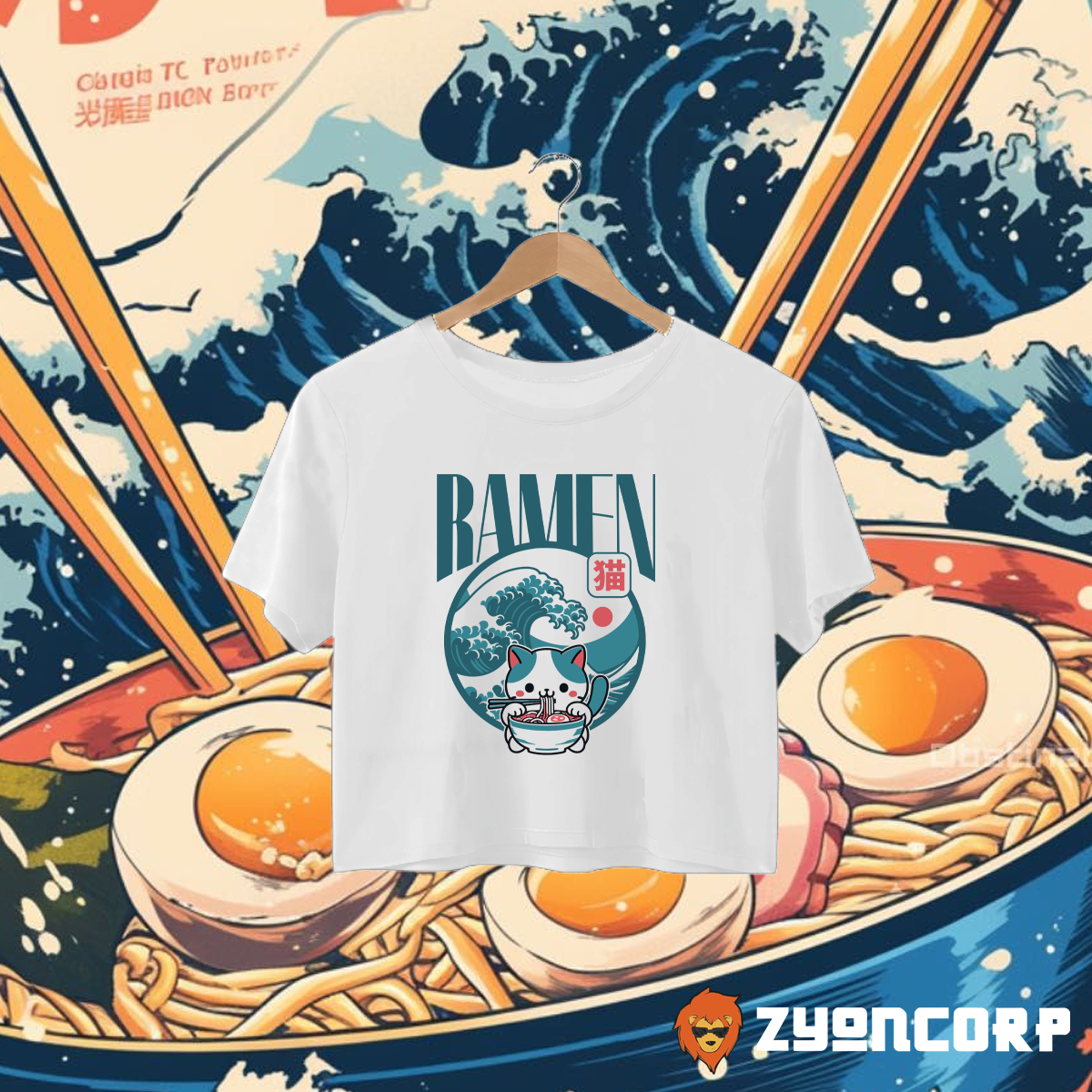 Japanese Ramen Cat  (Oversize)