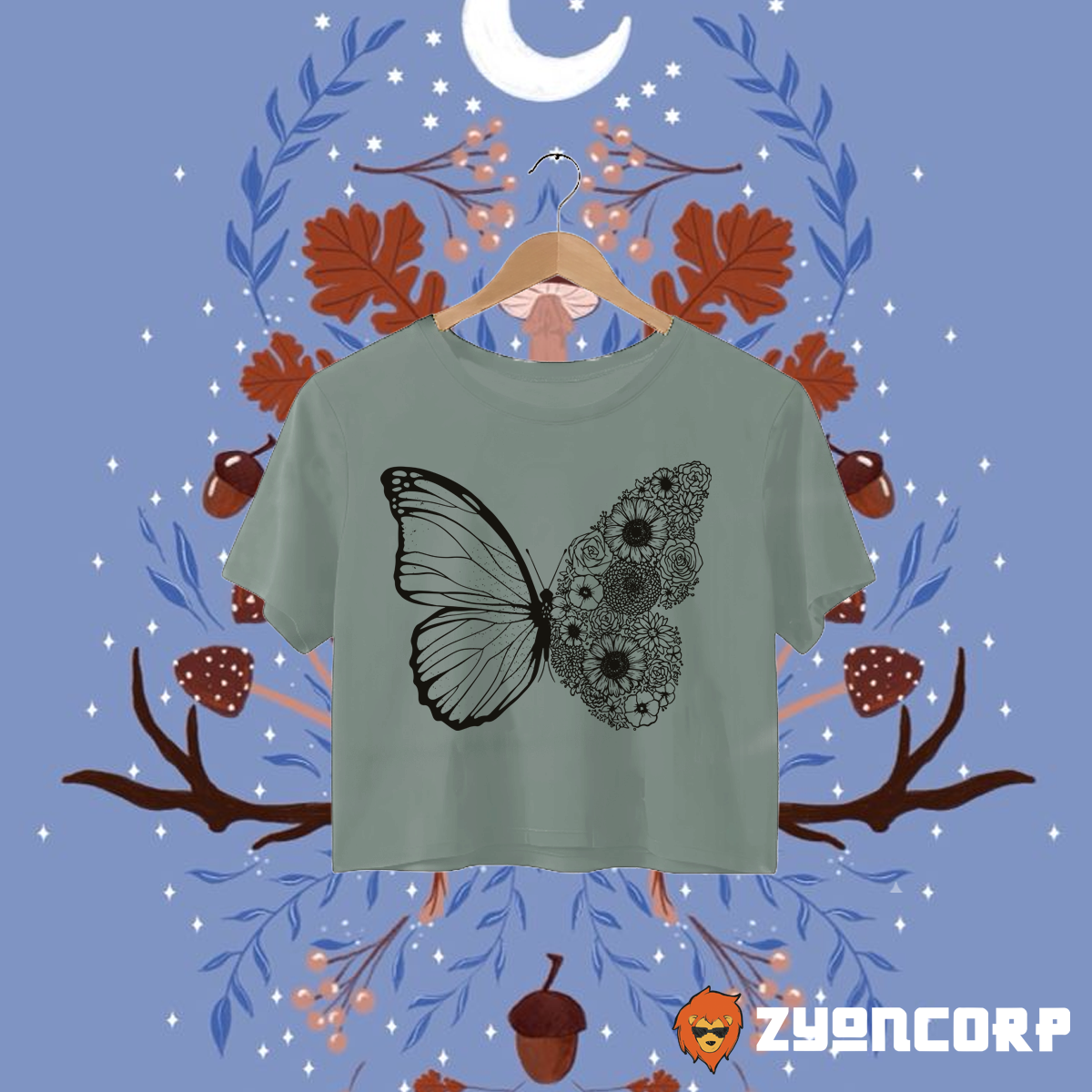 Butterfly Floral  (Oversize)